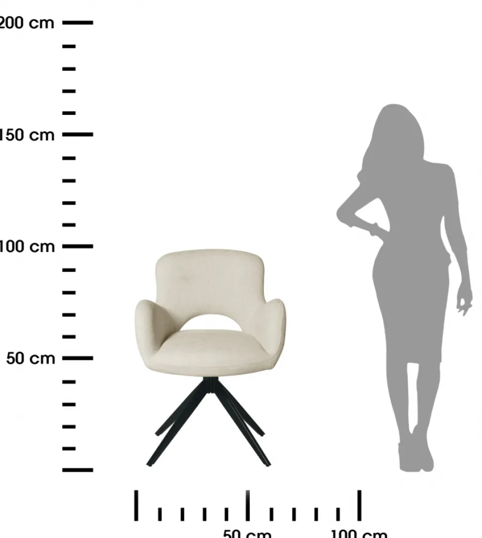 2 nowoczesne krzesła THEO beżowe