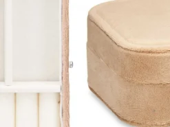Aksamitna szkatułka na biżuterię beżowa * GIFTDECOR Hot