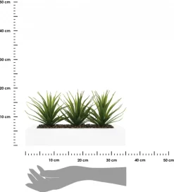 Aloes 3 sztuki sztuczne w donicy