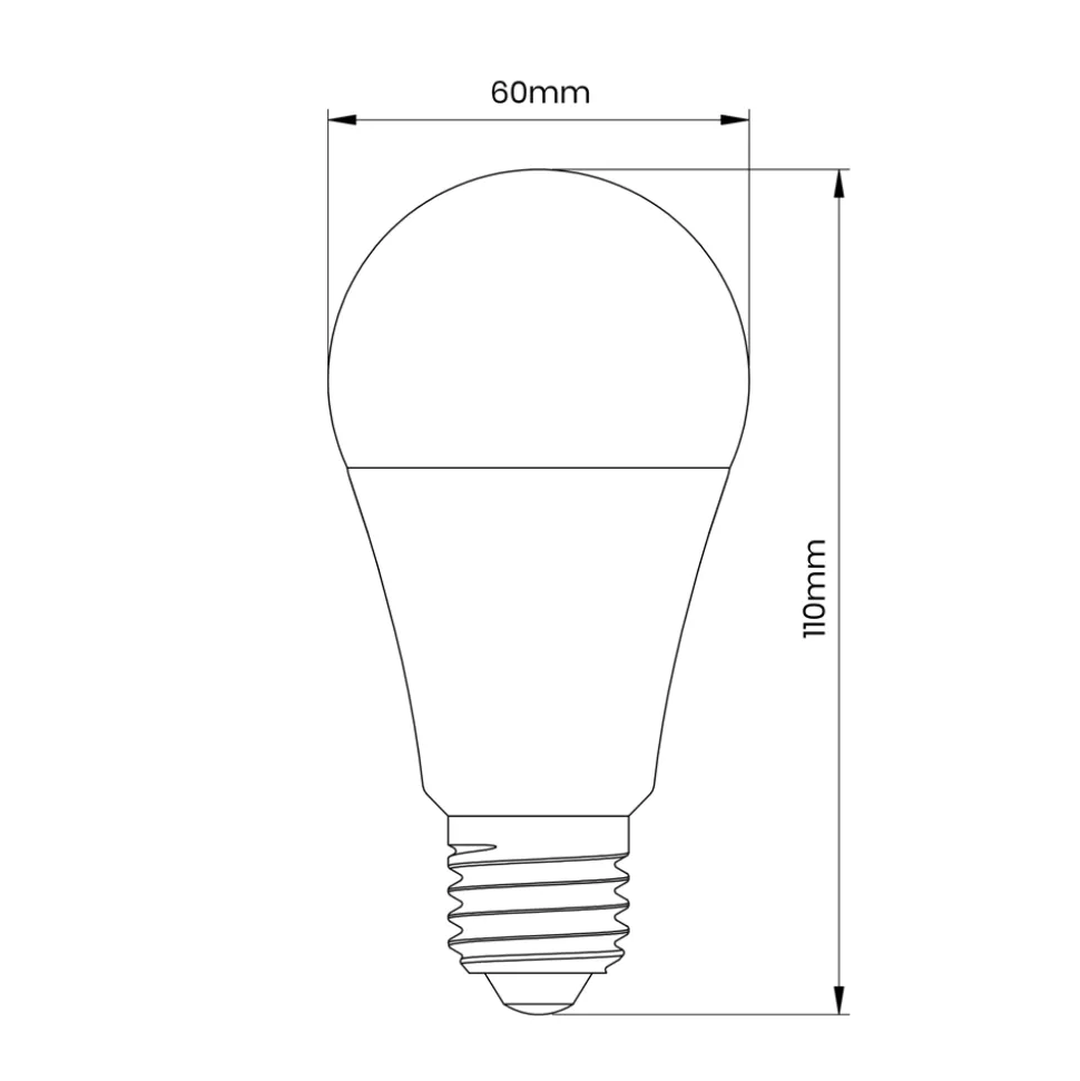 Żarówka LED Kulka 9W E27 A60 Ciepła Barwa 3000K