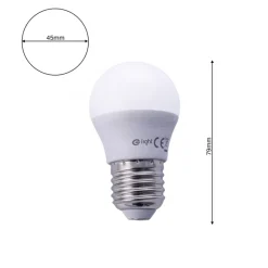 Żarówka LED 5W E27 G45 ciepła 3000K