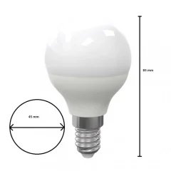 Żarówka LED 7W E14 G45 Zimna 6000K