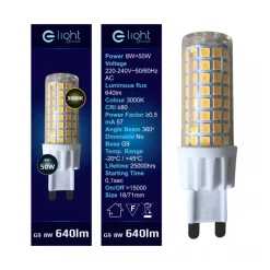 Żarówka LED 7W G9 Ciepła 3000K