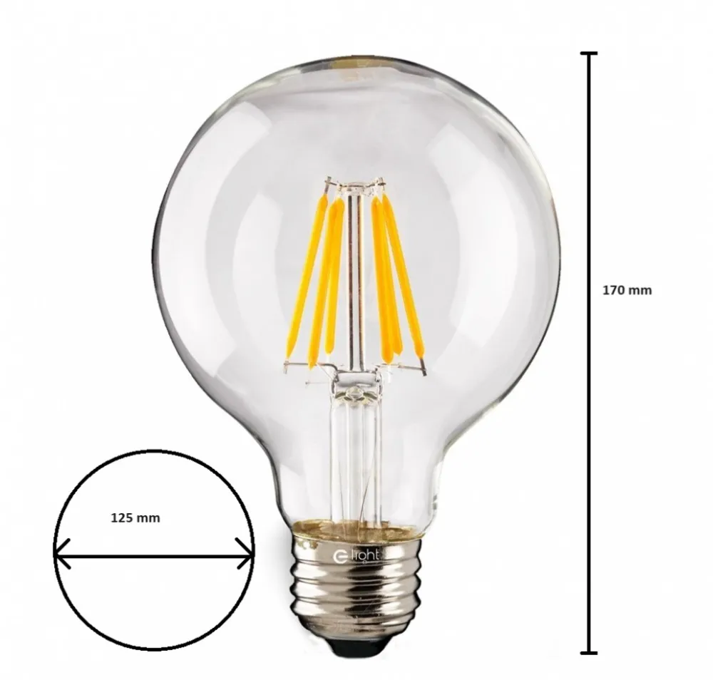 Żarówka Filamentowa LED 7W G120 E27 Neutralna 4000k * Eko-light Discount