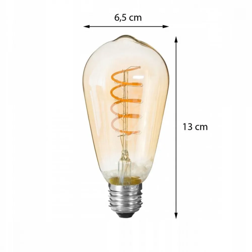 Żarówka LED Tear Twisted 4,9W E27 * Atmosphera Sale