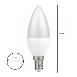 Żarówka LED 7W E14 C37 Świeczka Ciepła * Eko-light Clearance