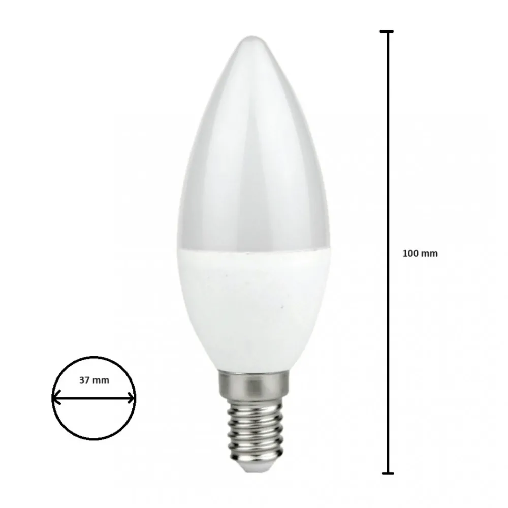Żarówka LED 7W E14 C37 Świeczka Zimna * Eko-light Outlet