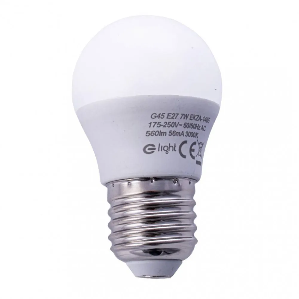 Żarówka LED 7W E27 G45 ciepła 3000K * Eko-light Online