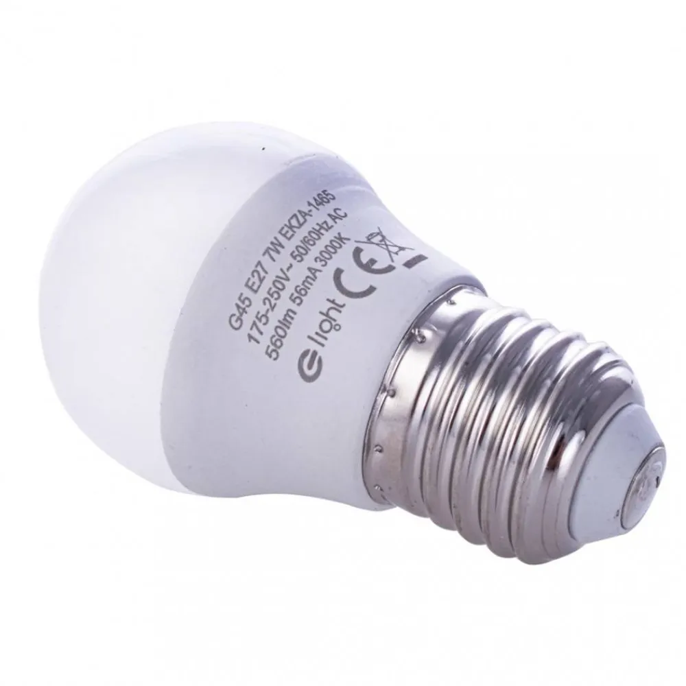 Żarówka LED 7W E27 G45 ciepła 3000K * Eko-light Online