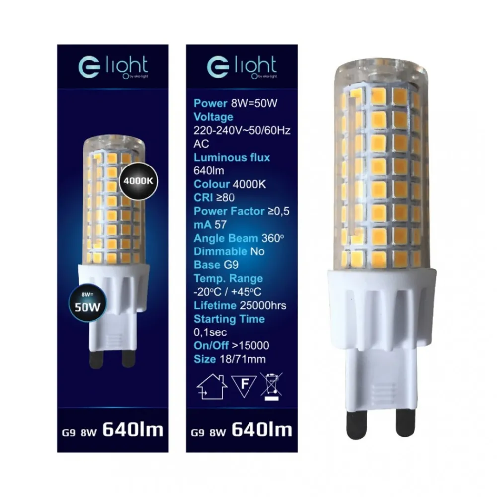 Żarówka LED 7W G9 Neutralna 4000K * Eko-light Best