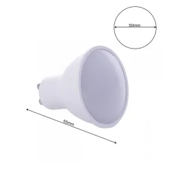 Żarówka LED 6,5W GU10 Ciepła 3000K * Eko-light New