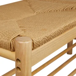 Ławka Maesi 95x35x45 cm naturalne drewno * Atmosphera Best