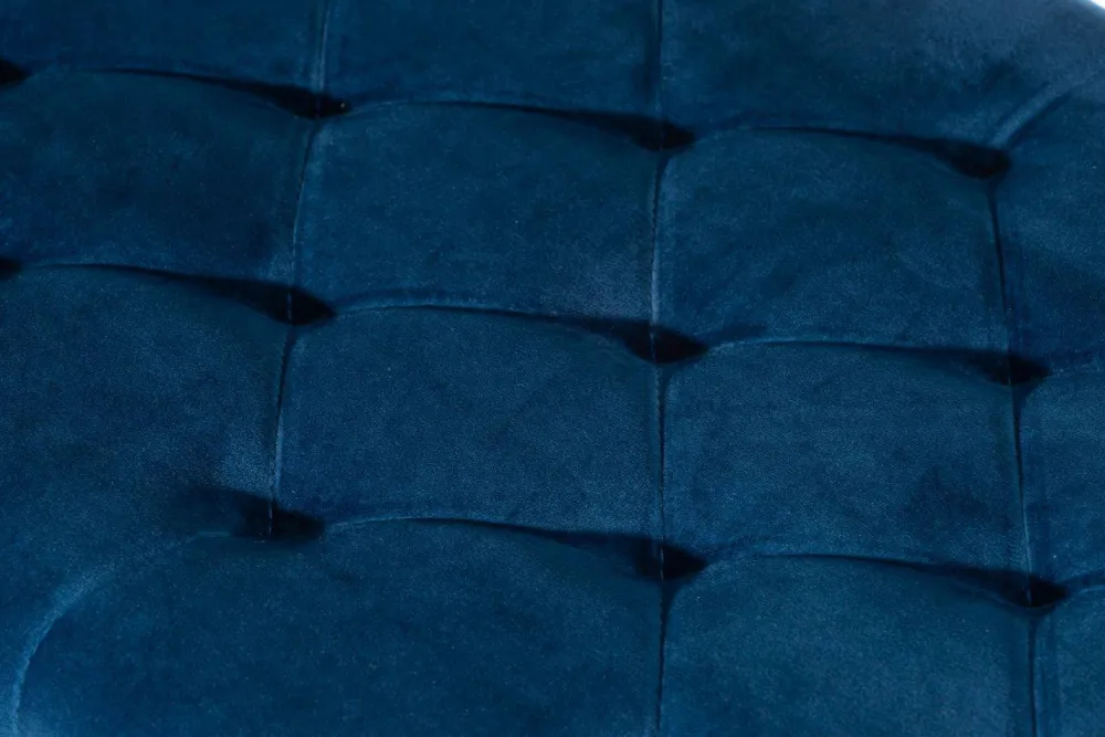 Ławka pikowana Saliba Gold Blue * HowHomely