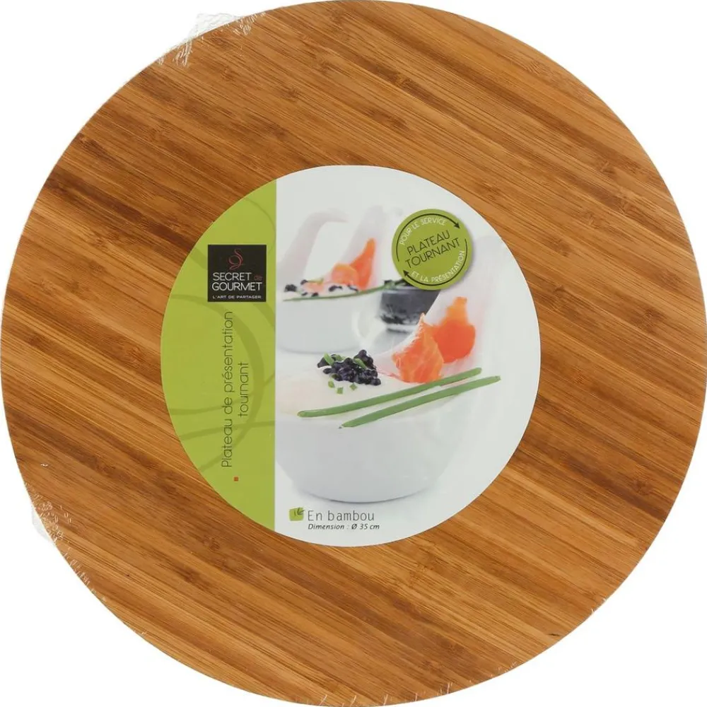 Bambusowa deska obrotowa 35 cm * Secret de Gourmet Discount