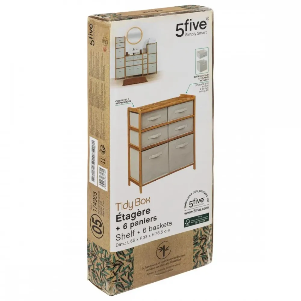 Bambusowa komoda z szufladami * 5five Simply Smart Outlet