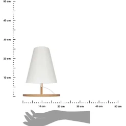 Bambusowa lampka nocna Pita 26,5 cm * Atmosphera