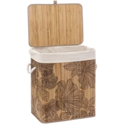 Bambusowy kosz na pranie BlackFlora 60 L