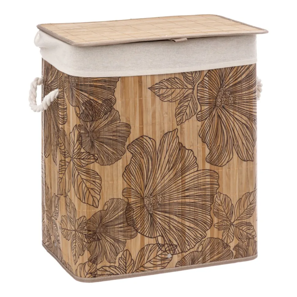 Bambusowy kosz na pranie BlackFlora 60 L