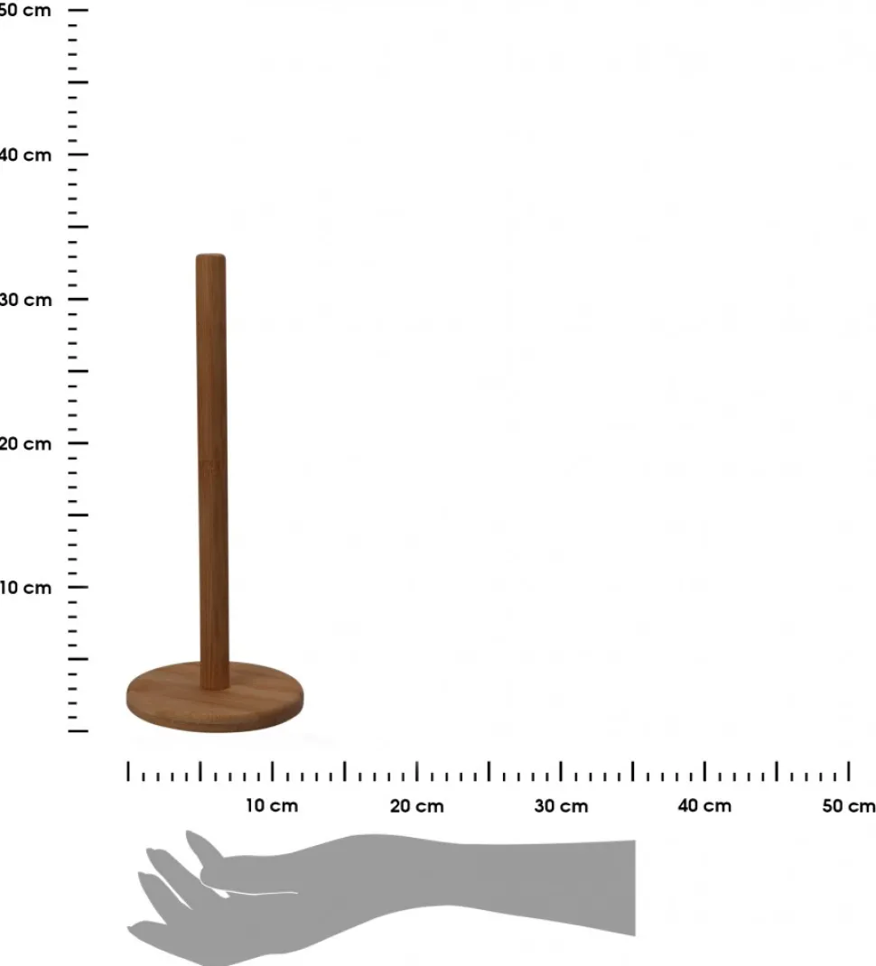 Bambusowy stojak na ręcznik papierowy 31 cm