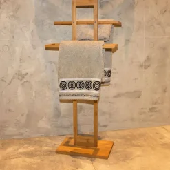 Bambusowy wieszak na ręczniki 85 cm