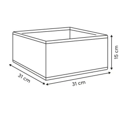 Beżowe pudełko do przechowywania 31 x 15 cm * 5five Simply Smart Clearance