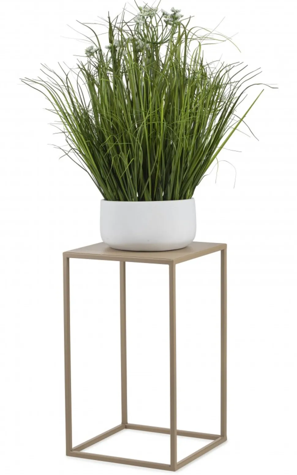 Beżowy kwietnik stojący 40 cm