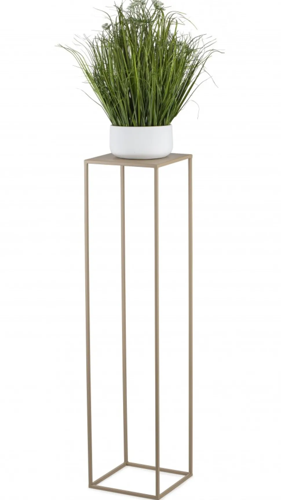 Beżowy kwietnik stojący 100 cm