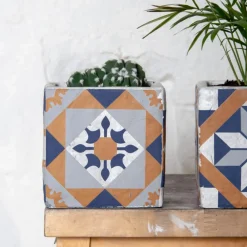 Betonowa doniczka Azulejos 13cm * Esschert Design New
