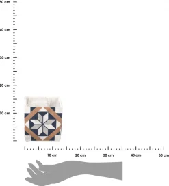 Betonowa doniczka Azulejos 13cm * Esschert Design New