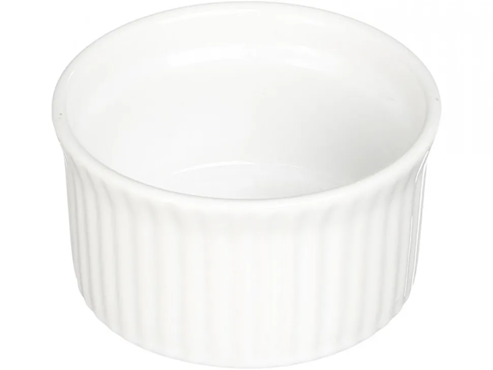Biała ceramiczna foremka do zapiekania 9 cm