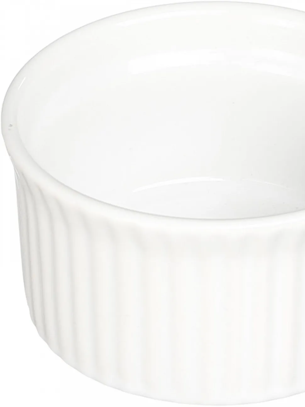 Biała ceramiczna foremka do zapiekania 9 cm