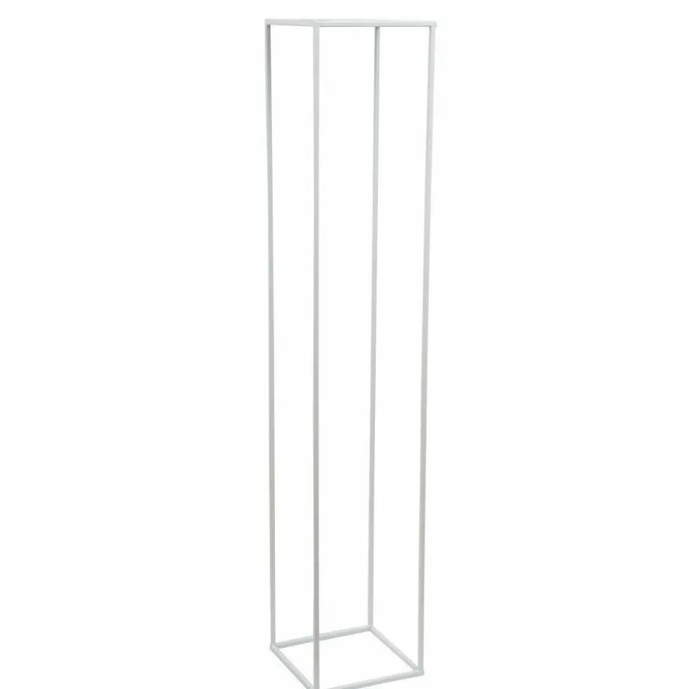 Biały nowoczesny kwietnik stojący 130 cm LOFT