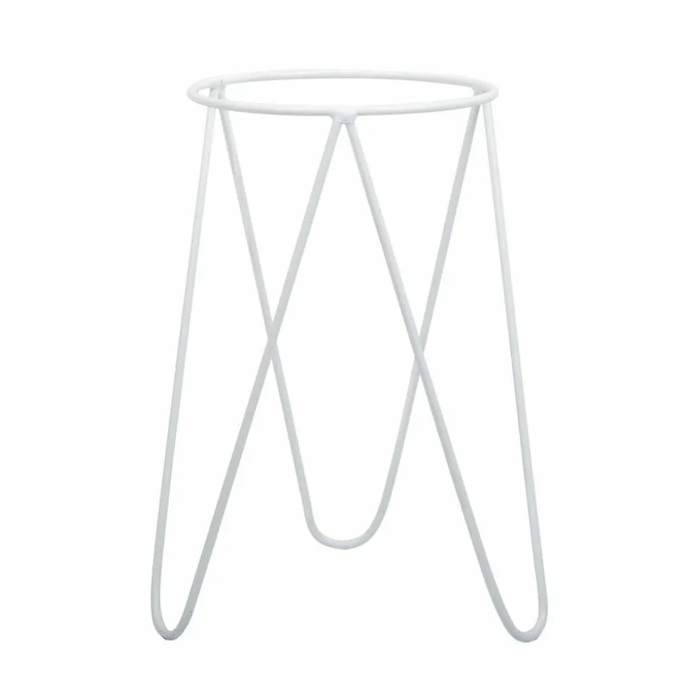 Biały nowoczesny kwietnik Loft 45 cm