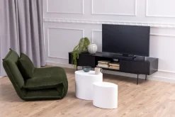 Biały zestaw 2 stolików kawowych Mice