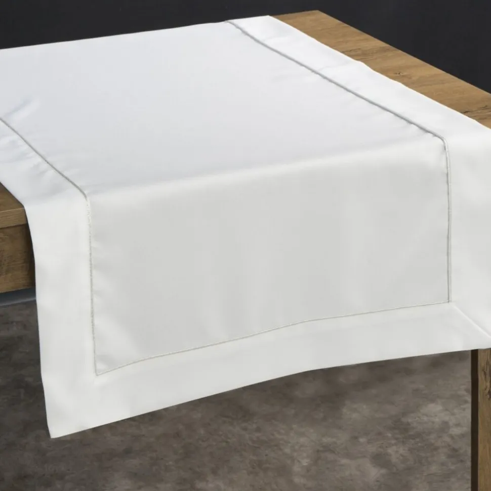 Bieżnik DORITA 40x180 cm biały