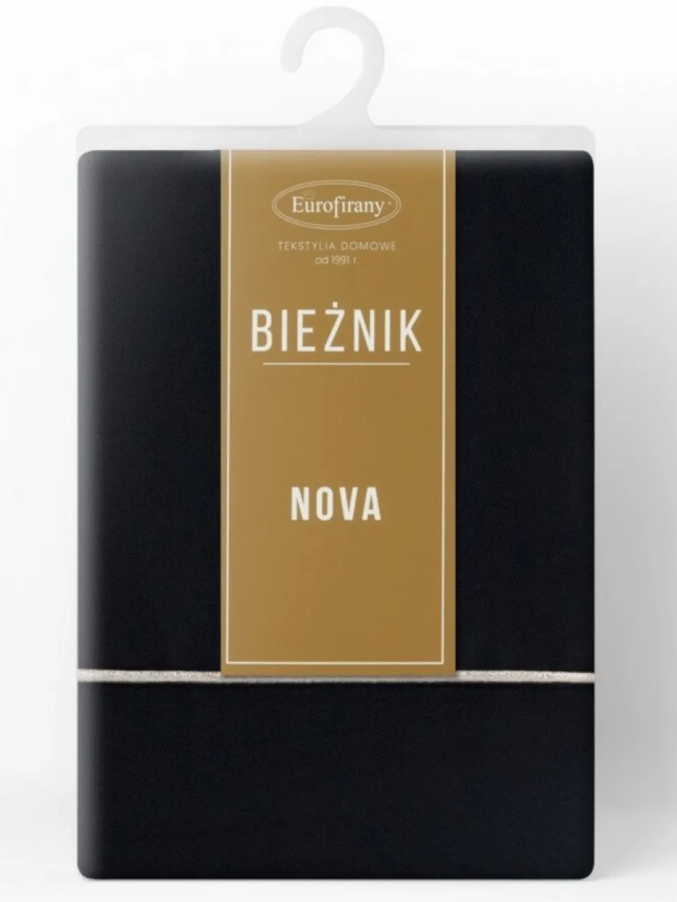 Bieżnik DORITA 40x180 cm czarny