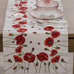 Bieżnik gobelinowy 1064/NAT 40x100 cm maki