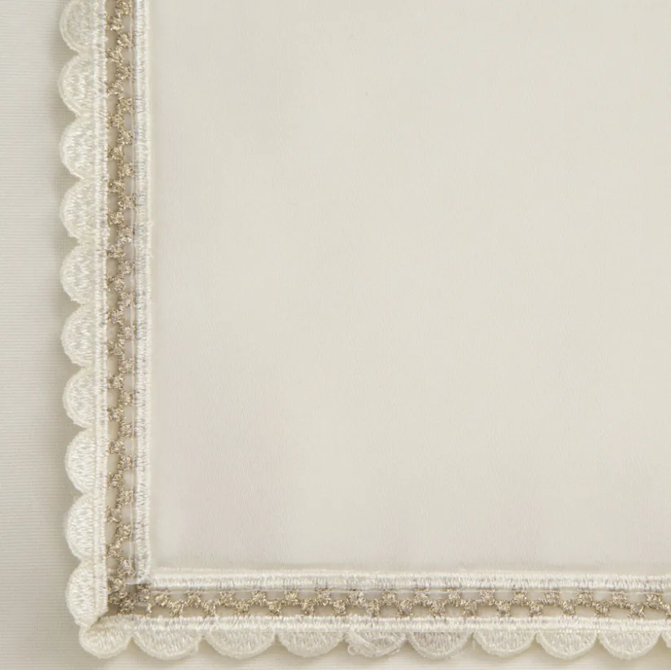 Bieżnik LACE 40x140 cm kremowy haftowane zdobienie
