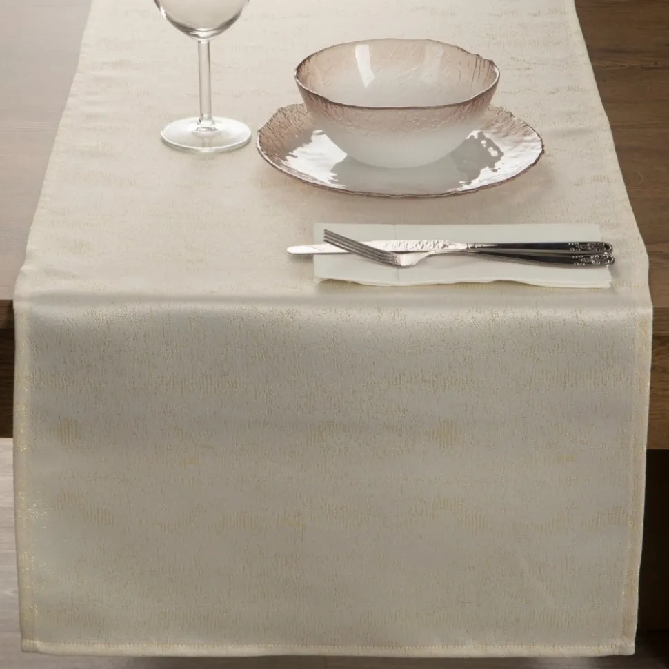 Bieżnik SPARKLE 40x140 cm kremowy