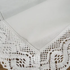 Bieżnik SUSAN 35X180 cm biały koronka