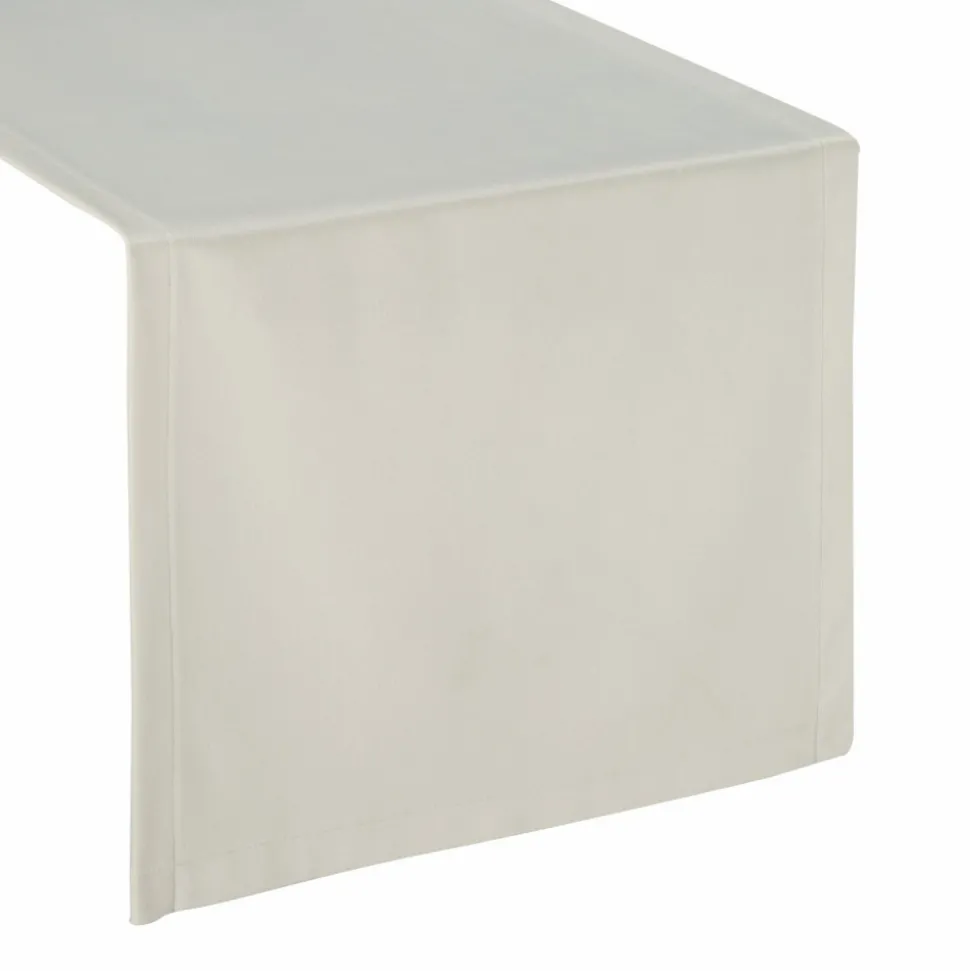 Bieżnik VELVET 40x140 cm biały