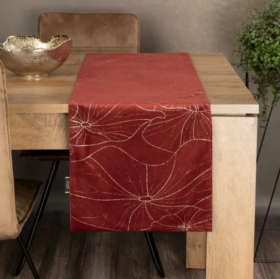 Bieżnik velvetowy BLINK 18 35x220 cm ceglasty