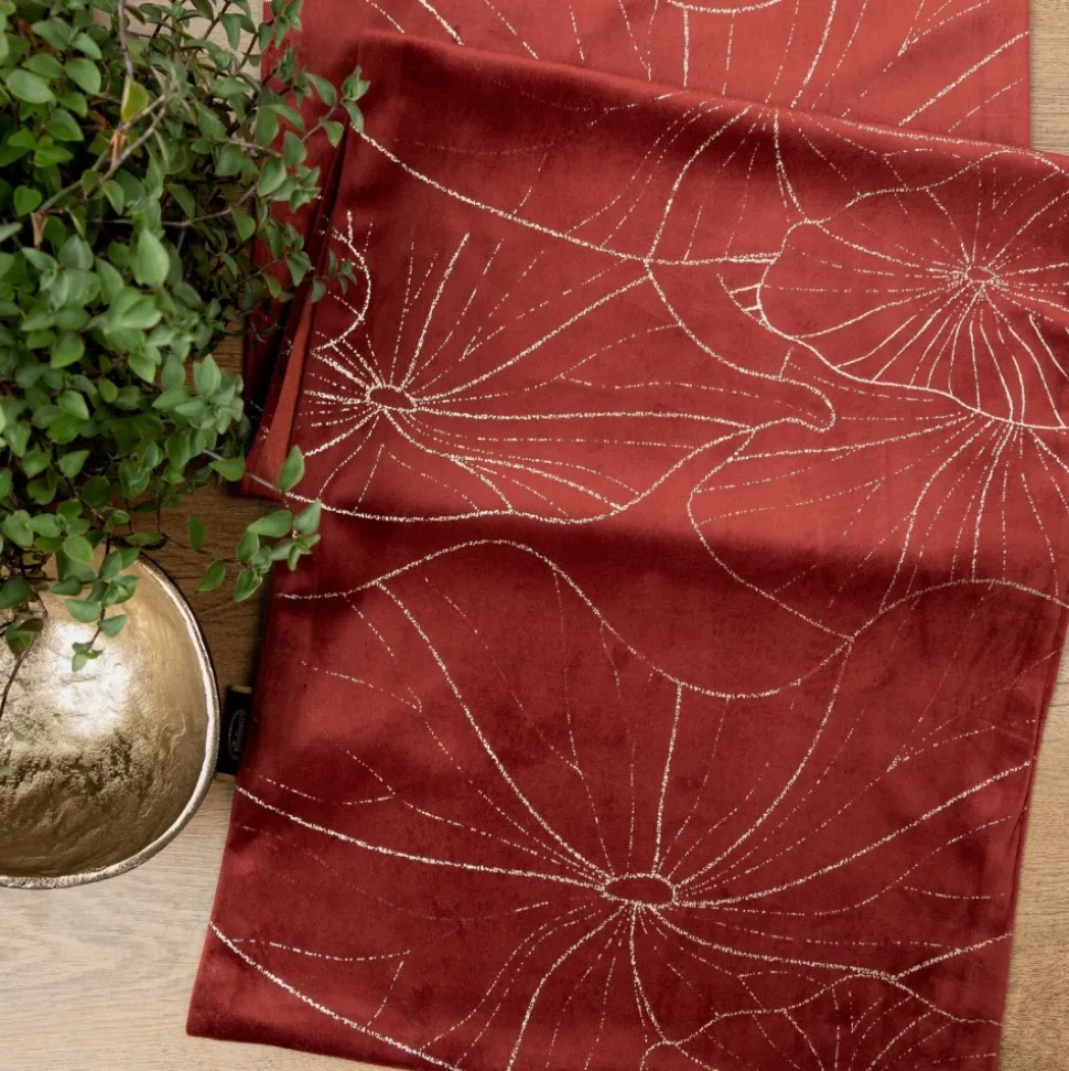 Bieżnik velvetowy BLINK 18 35x220 cm ceglasty