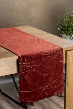 Bieżnik velvetowy BLINK 18 35x220 cm ceglasty