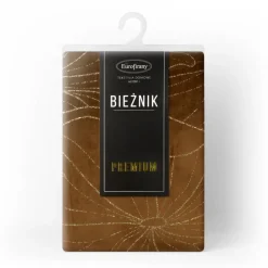 Bieżnik velvetowy BLINK 18 35x180 cm brązowy
