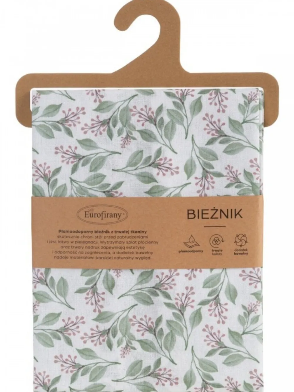 Bieżnik Grace 40x140 cm biało zielony * EUROFIRANY B.B. Choczyńscy Sp.J. Hot