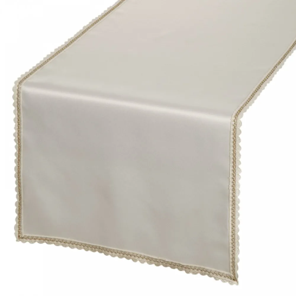 Bieżnik LACE 40x180 cm kremowy haftowane zdobienie * EUROFIRANY B.B. Choczyńscy Sp.J.