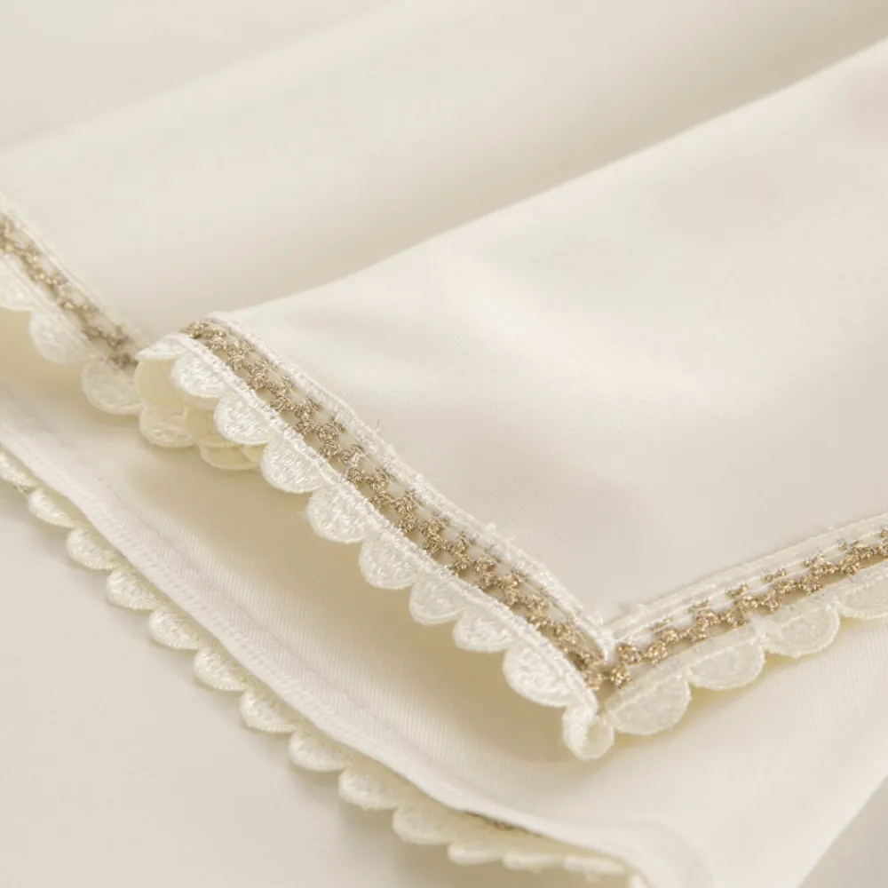 Bieżnik LACE 40x180 cm kremowy haftowane zdobienie * EUROFIRANY B.B. Choczyńscy Sp.J.