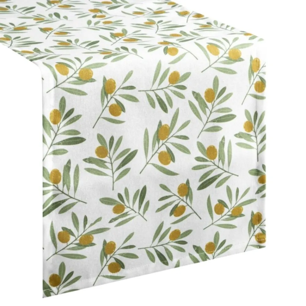 Bieżnik plamoodporny ERIN oliwki 40x140 cm * EUROFIRANY B.B. Choczyńscy Sp.J. Clearance