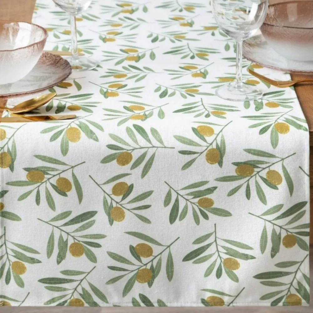 Bieżnik plamoodporny ERIN oliwki 40x140 cm * EUROFIRANY B.B. Choczyńscy Sp.J. Clearance